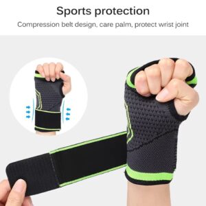 wrist support sleeve half finger for gym and sports
