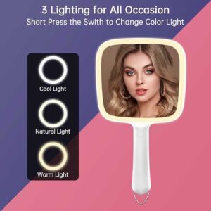 LED Handheld Makeup Mirror
