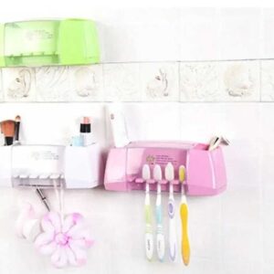 Wall Mounted Toothbrush Holder Drill Free for Clean Storage