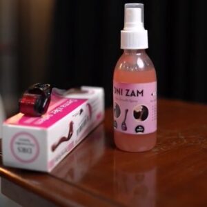 onizam hair growth kit spray with derma roller for hair care