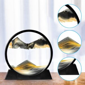 3D moving sand art frame creating mountain patterns for home decor